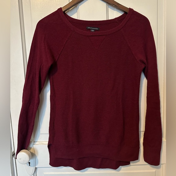 American Eagle Outfitters Dark Cherry Red Sweater XS - Picture 6 of 12